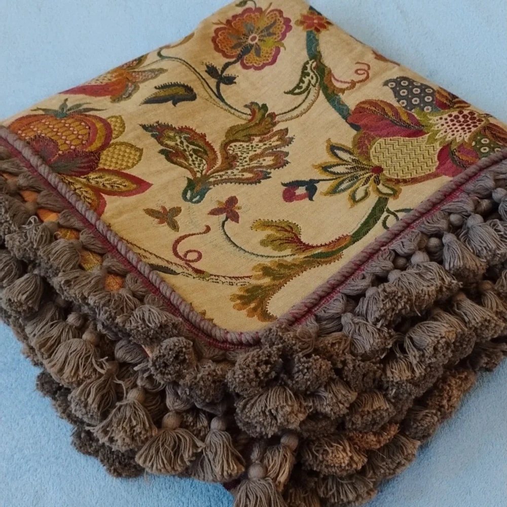 Vintage Tapestry Tassel Tablecloth